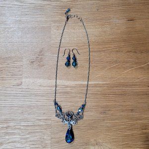 Princess Peacock Necklace & Earrings